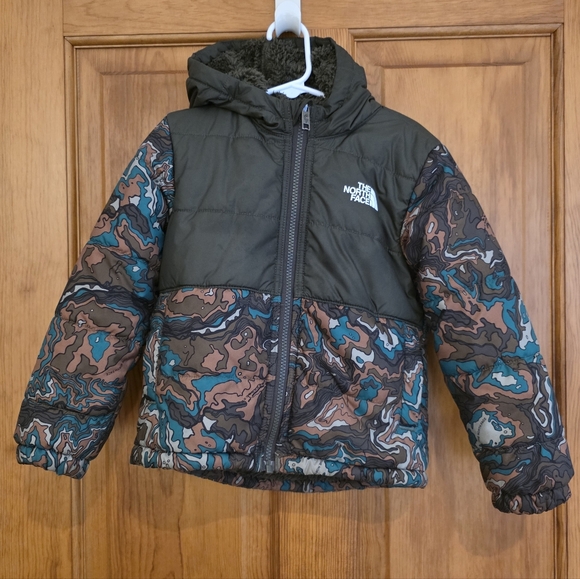 The North Face Boys' Reversible Mount Chimbo Full Zip Hooded Jacket Size 4T